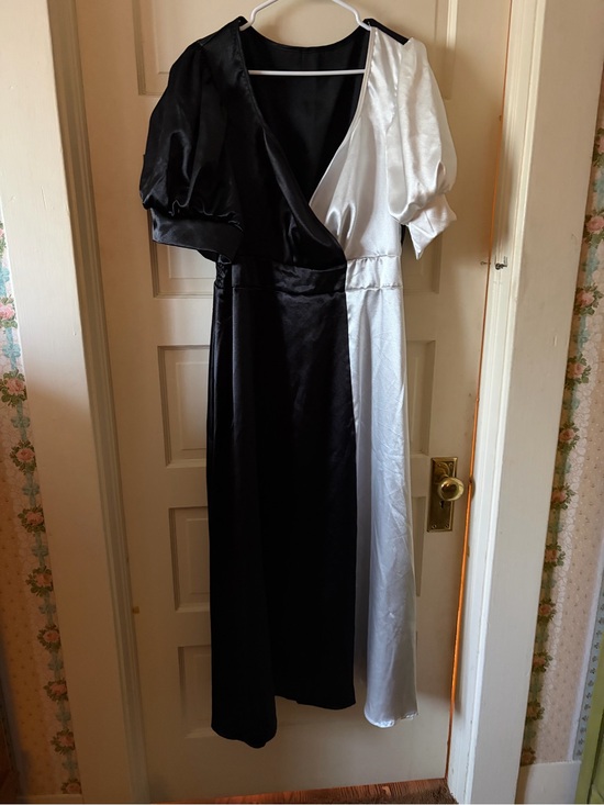 SHEIN Dresses & Skirts - Black and White Satin Dress